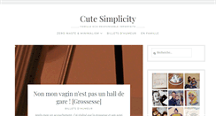 Desktop Screenshot of cutesimplicity.com